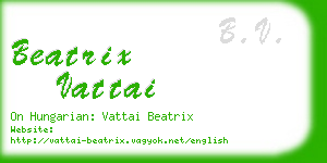 beatrix vattai business card